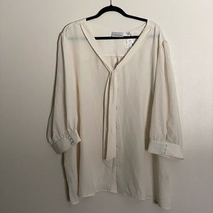 Chiffon Blouse with Tie Neck
